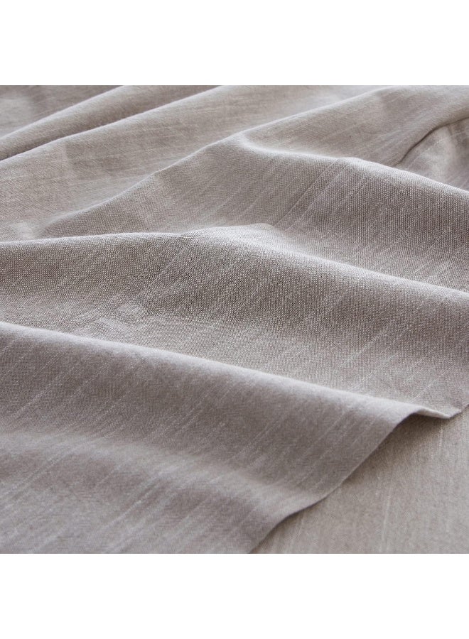 HOMICIA Stonewashed Cotton/Linen Sheets Set King, 4 PC Breathable and Skin-Friendly Bedding Set - Image 2